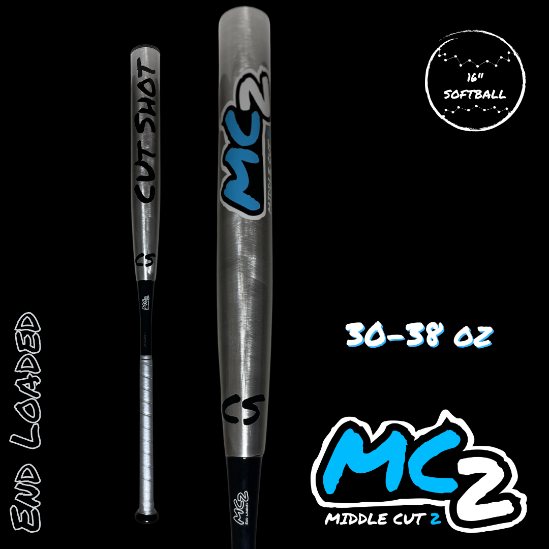 2025 Middle Cut 2 End Loaded 2-Piece Hybrid 16" softball bat