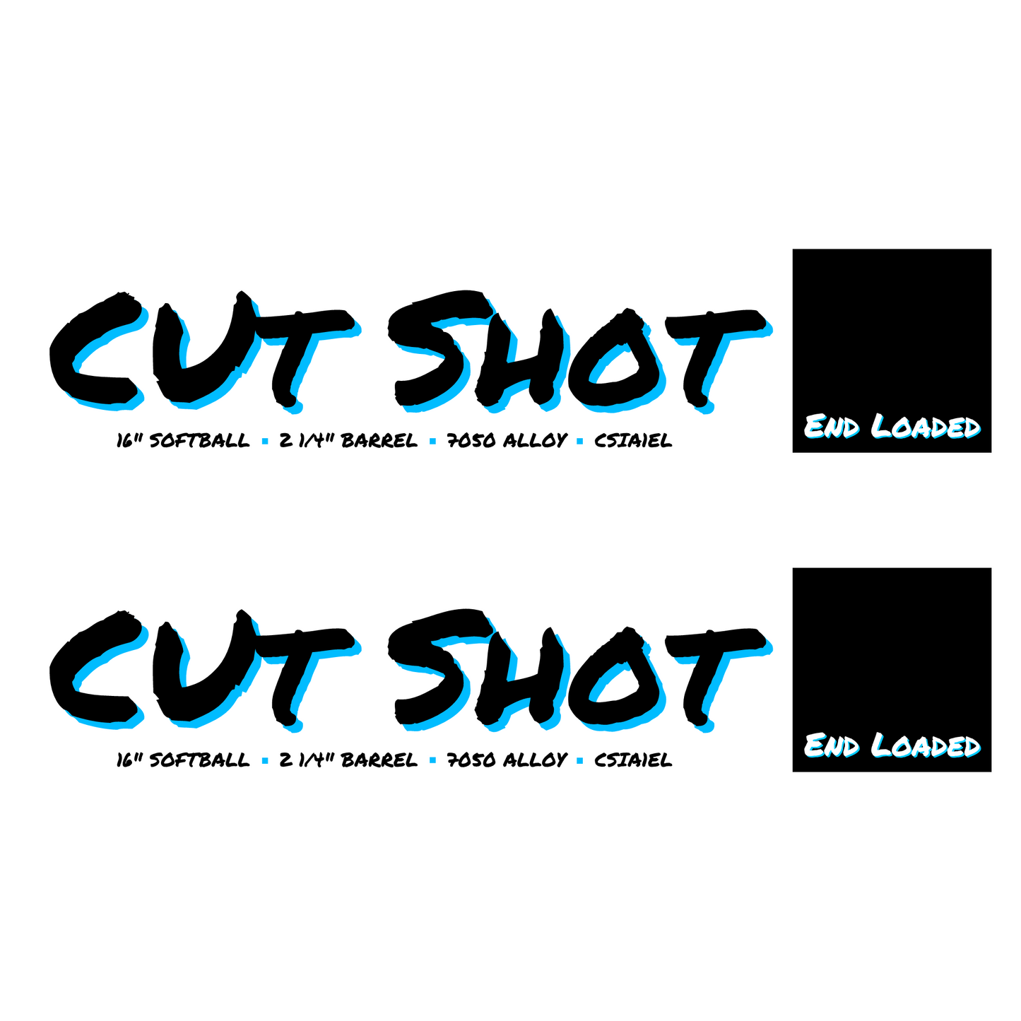 Cut Shot 7050 Alloy 16" Softball Bat (End Loaded)