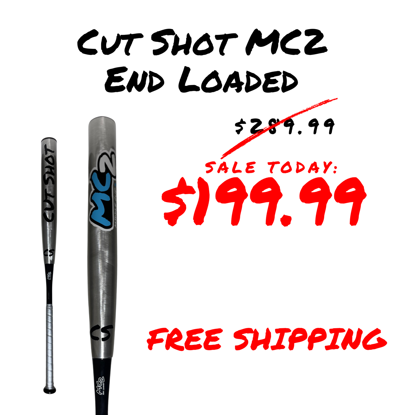 2025 Middle Cut 2 End Loaded 2-Piece Hybrid 16" softball bat